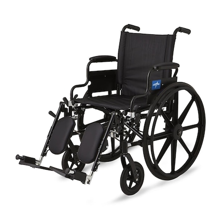 Medline K4 Lightweight Wheelchair with Swing-Back Desk-Length Arms MDS806550