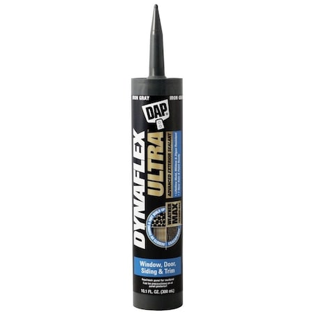 Dap DYNAFLEX ULTRA Advanced Exterior Sealant, Iron Gray, 40 to 100 deg F 7079818215