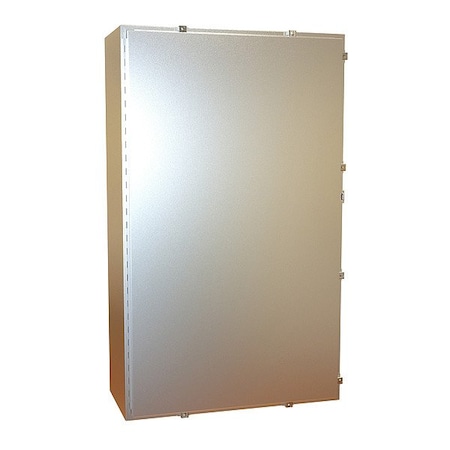 Hammond Clamps Electrical Enclosure, 60 in H, 16 in D, 36 in W, 12, 13, 3R, 4, 4X, Stainless Steel 1418N4SST16