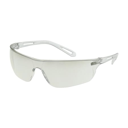 Bouton Optical Rimless Safety Glasses with Clear Temple, I/O Lens and Anti-Scratch Coating 250-09-0002