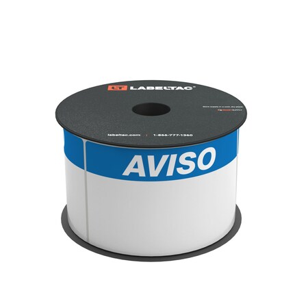 Labeltac LabelTac 4 and Pro Model Aviso, Notice Die-Cut Label Roll 3in x 5in, 200 labels per roll LT35NOTC-SPAN