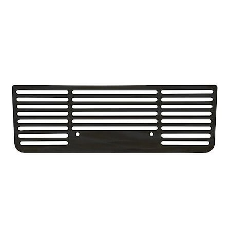 Putco Grill Insert, Horizontal Bar Style; Powder Coated; Black; Stainless 87166