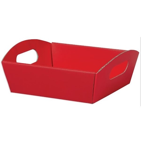 Nashville Wraps Red Shallow Folding Market Tray, Small, 6PK SFMTRE