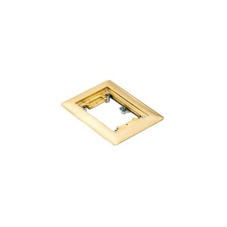 Abb Aluminum Mop-Tight Floor Box Cover for Duplex Receptacle 641-P-CACB