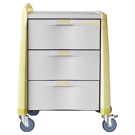 Capsa Healthcare Isolation Cart, 250 lb, Polymer, Assembled AM-IS-INT-NOLOK