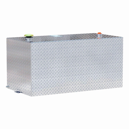 Uws 100-Gallon Rectangle Aluminum Transfer Tank TT-100-RT-T-P