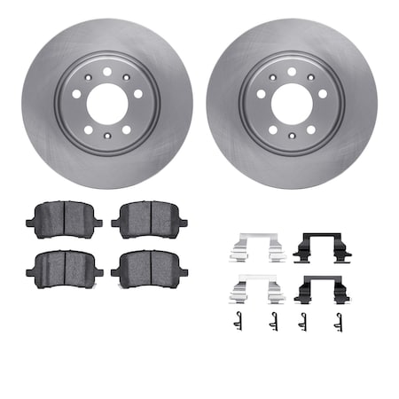 Dynamic Friction Co DFC Brake Rotor with 5000 Brake Pads and Hardware Kit 6512-53034