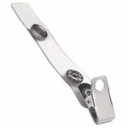 Brady STRAP CLIP, CLEAR, 2-3/4in 70MM, FLEX VINYL STRAP, W/ 1-HOLE CLIP, NICKEL PLATED STEEL 2105-2230