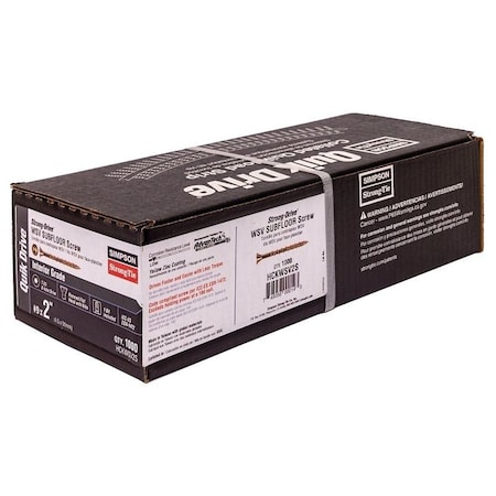 Simpson Strong-Tie Strong-Drive Collated Screw, No 9 Thread, 2 in L, Rimmed Flat Head, Zinc Plated HCKWSV2S