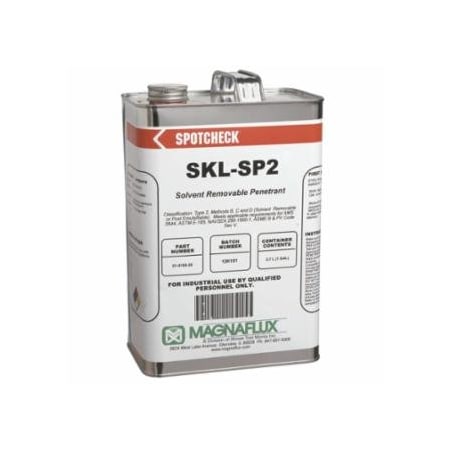 Magnaflux Spotcheck SKL-SP2 Solvent Removable Penetrant, 1 gal, Can, 4PK 387-01-5155-35