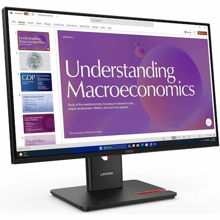 Lenovo T24D-40, 24 INCH FHD DOCKING MONITOR WITH IPS AND LTPS STAND WITH PHONE SLOT, VA 64B9GAR1US