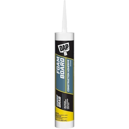 Dap Construction Adhesive, White, 28 oz Cartridge 7079827529