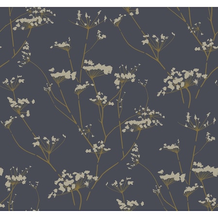 York Wallcoverings Enchanted Blue Wallpaper Sample DN3709SAM