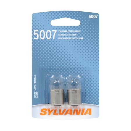 Sylvania Bulbs, Single Contact Bayonet, 5 W, 1-1/2 in 5007.BP2