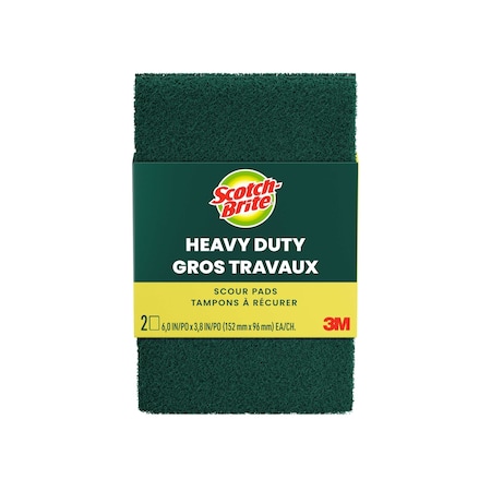 Scotch-Brite 222 SCOTCH BRITE HD SCOUR PAD 10/2 PK 222