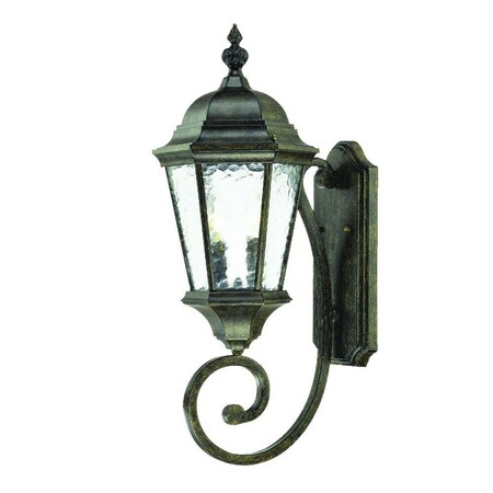 Homeroots Two Light Antique Black Carousel Lantern Wall Light 398395