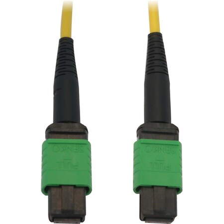 Eaton Tripp Lite Series 40/100G Singlemode 9/125 OS2 Fiber Optic Cable 12F MTP/MPO-APC F/F, LSZH, N390B-03M-12-AP