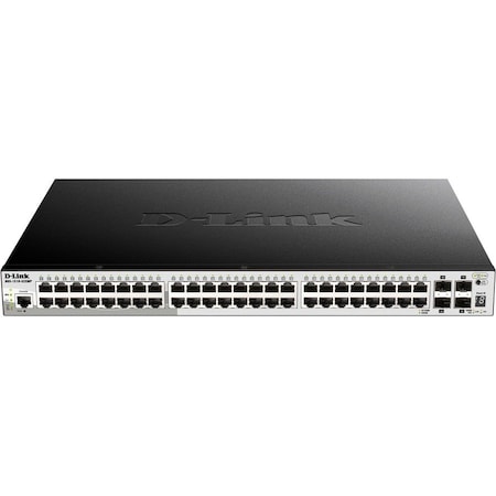 D-Link 52-PORT GIGABIT STACKABLE POE SMART MANAGED SWITCH INCL IN DGS-1510-52XMP