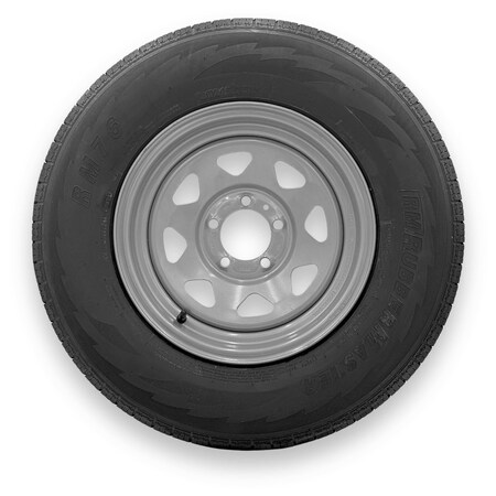Rubbermaster - Steel Master ST215/75R14 6 Ply 5 On 4.5 Bolt, Silver Wheel Assemblies 599328SIL