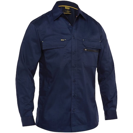 Pip Work Shirt, V-Neck, Navy, 6 oz 400M6490