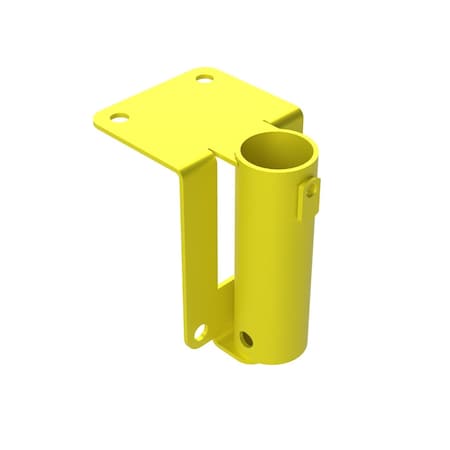 Safety Rail Flush Mount Bracket, Single, Yellow 400055