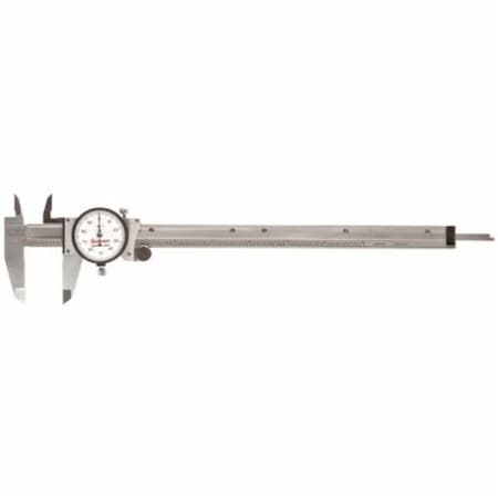 Starrett ACCURATE DIRECT READING RELIABLE DIAL CALIPER WITH WOODEN CASE, 0 TO 9 IN 120AZ-9