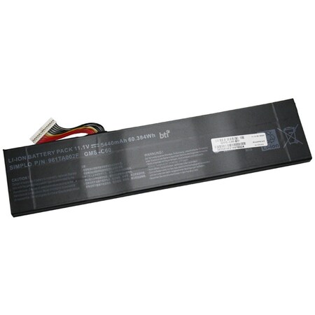 Battery Technology BTI Battery - For Notebook - Battery Rechargeable - 5440 mAh - 60.38 Wh - 11.1 V GMS-C60-BTI