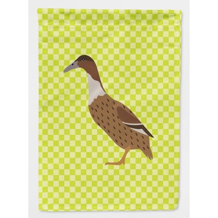 Carolines Treasures Dutch Hook Bill Duck Green Flag Canvas House BB7687CHF