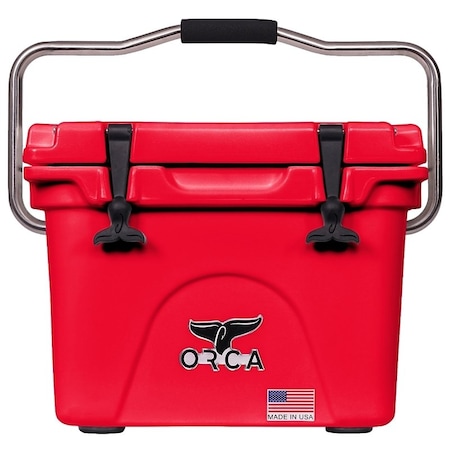Orca Cooler, 20 qt Cooler, Red, 10 days Ice Retention ORCRE/RE020