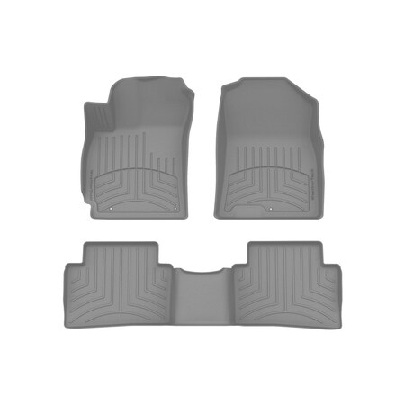 Weathertech Grey, Front and Rear FloorLiner HP 461413-1-2IM