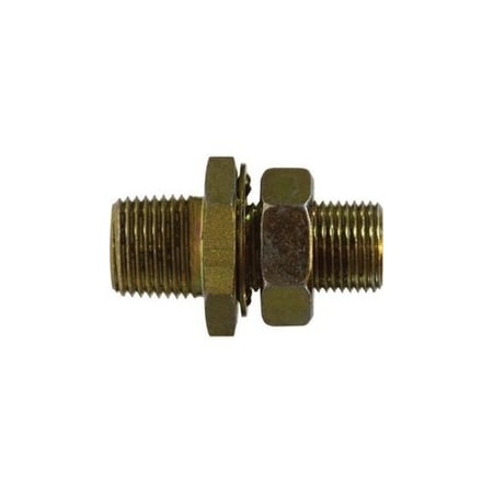 Midland Industries CONNECTOR BHD 1/4IN FPT 1/2IN MPT BRS 129A-391FC2
