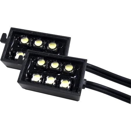 Race Sport 8-Pod Led Bed Rail Pod Lighting Kit (2 Strips Of 4) RS-4P-LEDBED