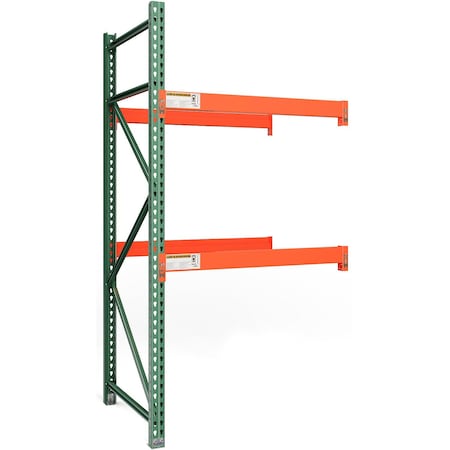 Global Industrial Bolted Teardrop Pallet Rack Add-On, 48"W x 42"D x 96"H, 6590 lbs Shelf Cap 412367