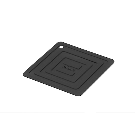 Lodge 6 Inch Square Black Silicone Pot Holder, 12PK AS6S11