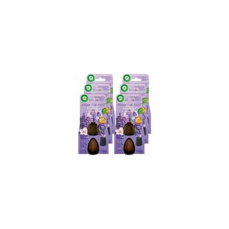 Air Wick Essential Mist Scented Diffuser Oil Refills - Oil - 0.7 fl oz (0 quart) - Lavender & Almond, 6PK 98552