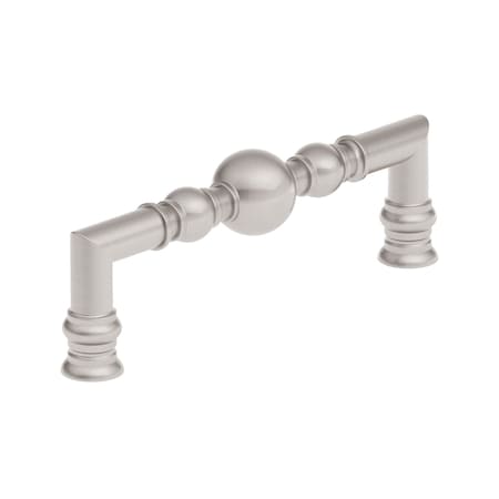 Richelieu Firenze Collection 5 1/16-inch (128 mm) Brushed Nickel Traditional Round Cabinet Pull BP8789128195