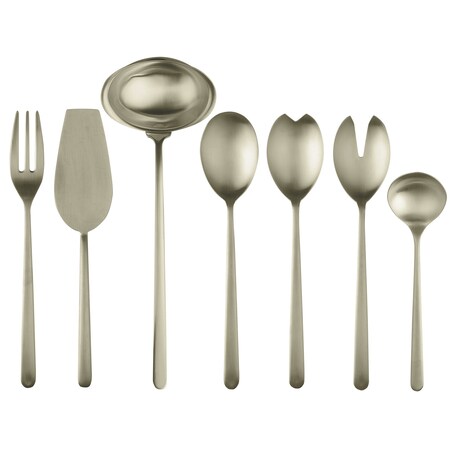 Mepra Linea Serving Set - 7 Pieces - Ice Champagne 10482207IC