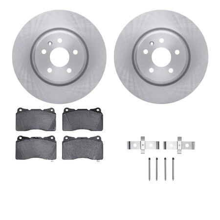 Dynamic Friction Co DFC Brake Rotor with 5000 Brake Pads and Hardware Kit 6512-26010