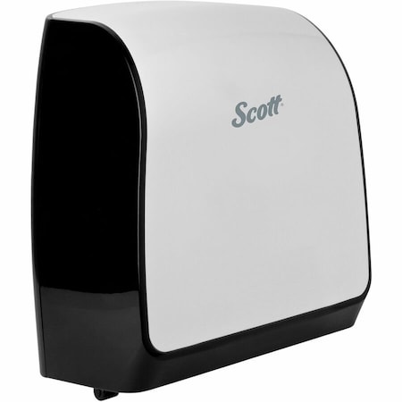 Scott Pro Automatic Hard Roll Towel Dispenser, White, use Blue Core Towels, 12.66" x 16.44" x 9.18", Qty 1 34349