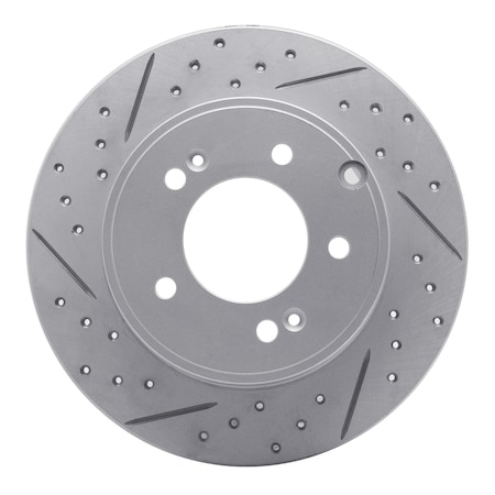 Dynamic Friction Co DFC Geoperformance Rotor - Drilled and Slotted 830-03021L