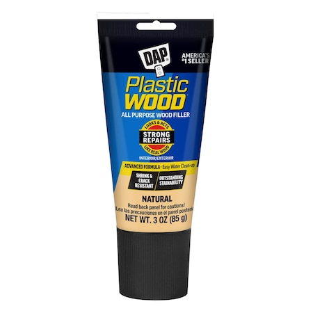 Dap Plastic Wood Latex 3oz Natural, PK6 3 oz Size, Natural 7079800580