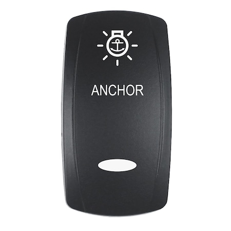 Pacer Group Pacer Actuator - 'ANCHOR' f/V Series Contura Switches - Black - Laser Etched Top/Bottom Light EV2LE-ANC