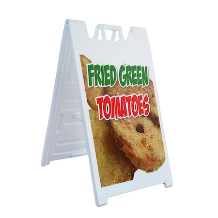 Signmission Fried Green Tomatoes, A-Frame & 2 Decals Installed, Heavy-Duty Plastic Frame SBHD-D-2436-Fried Green Tomatoes
