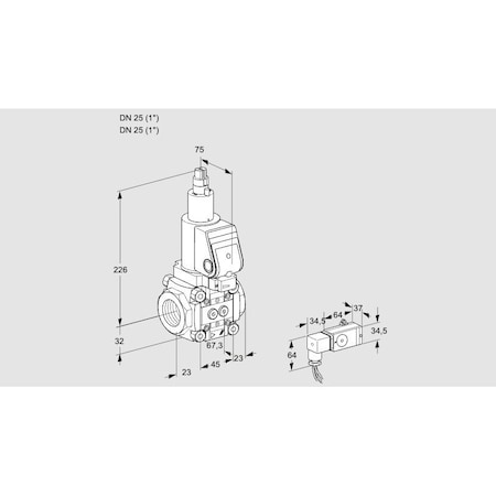 Honeywell Kromschroder VAS1T25N/LWSR KS88024070
