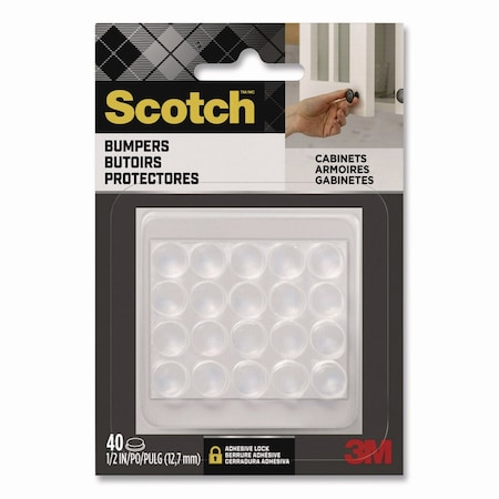 Scotch Bumpers, 0.5in dia, Clear, 40PK SP951-NA