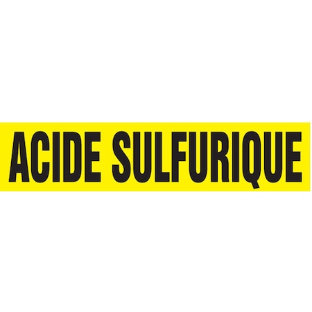 Accuform FRENCH PIPE MARKER ACIDE SULFURIQUE CRPK685STB