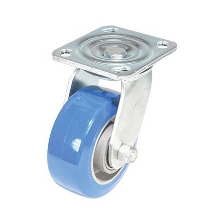 Vestil Polyurethane Precision Ball Bearing Swivel Caster 5 In. x 2 In. 617 lb Blue/Gray CST-PB-5X2PUA-S