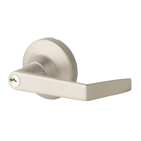 Falcon Grade 1 Exit Device Trim, Rose Nightlatch Lever Trim, Non-Handed, Satin Stainless Steel 214-KIL-NL US32D