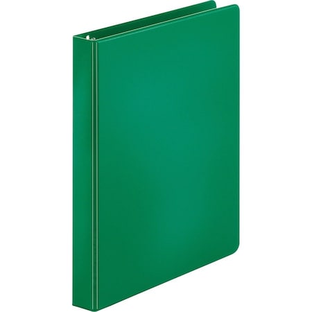 Business Source Basic Round Ring Binders, Green, 4PK BSN28556BD