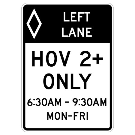 Sign Solutions Usa Traffic Sign, 30 in Width, Aluminum Sign, Vertical Rectangle DUS06DWT3042R3-11A